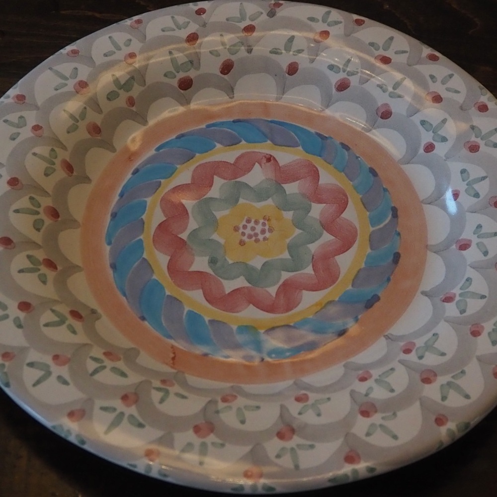 Retired pattern Stoke Gabriel hand painted Ceramic Dinner Plate